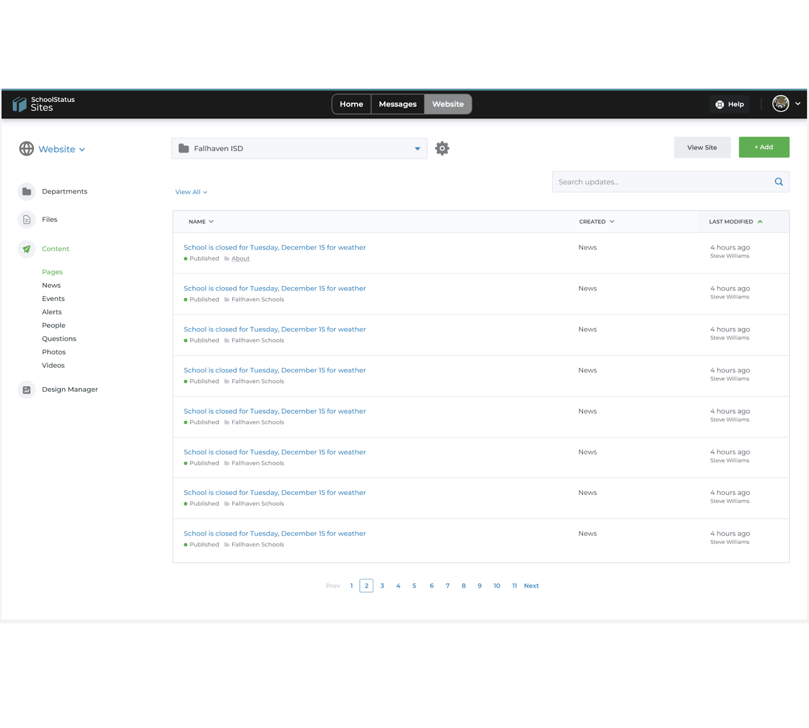Simplified Website Content Management